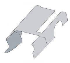 COPRICOFANO CABINA LUNGA SKY BLU - IVECO EUROTECH 1992-2002
