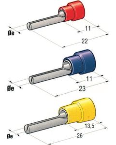 PUNTUALI E TUBETTI DI GIUNZIONE PREISOLATI MASCHIO